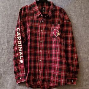 NFL Arizona Cardinals 2XL Plaid Flannel